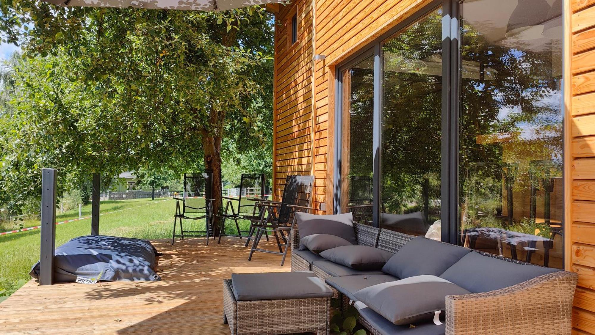 Вилла Tinyhousebeidresden 3 Fuer 2 - 7 Personen, Naehe Saechsische Schweiz, Dresden, Mit Badeteich Grossharthau Экстерьер фото